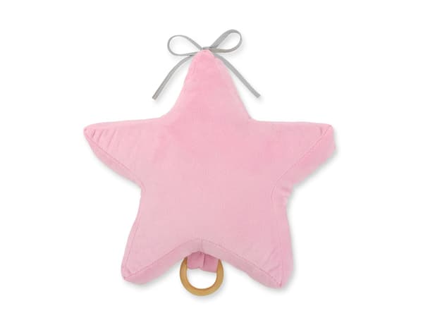 Minky stjärnspeldosa för bebisar - rosa