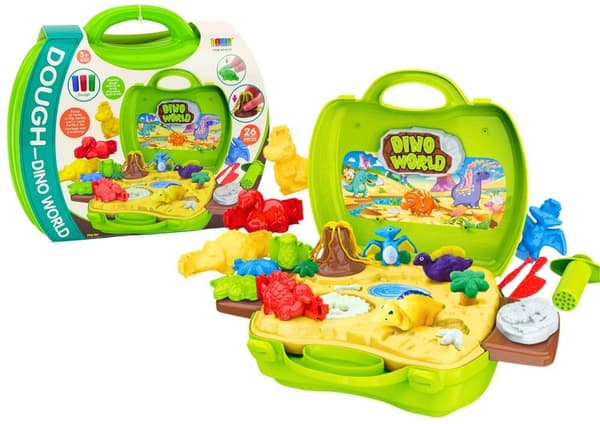 Play-Doh i en kuffert dinosaurverden