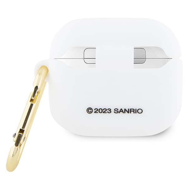 Hello Kitty Silikone 3D Kitty Hovedetui til Airpods 3, Hvid