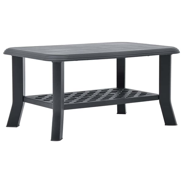 vidaXL sofabord antracit 90x60x46 cm plastik