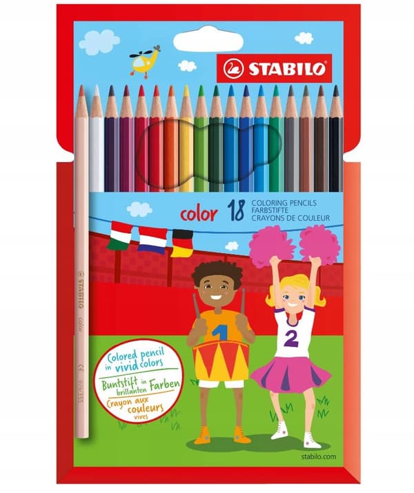STABILO FARVEBLYANTE 18 FARVER 8037