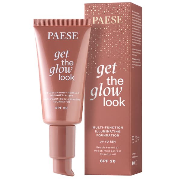 Paese Get The Glow Look Illuminating Face Foundation SPF20 - 4W Medium Beige 30ml