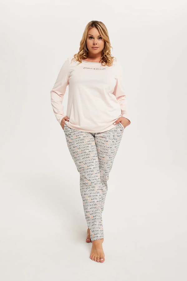 Karla dampyjamas långärmad, långbyxor S/M