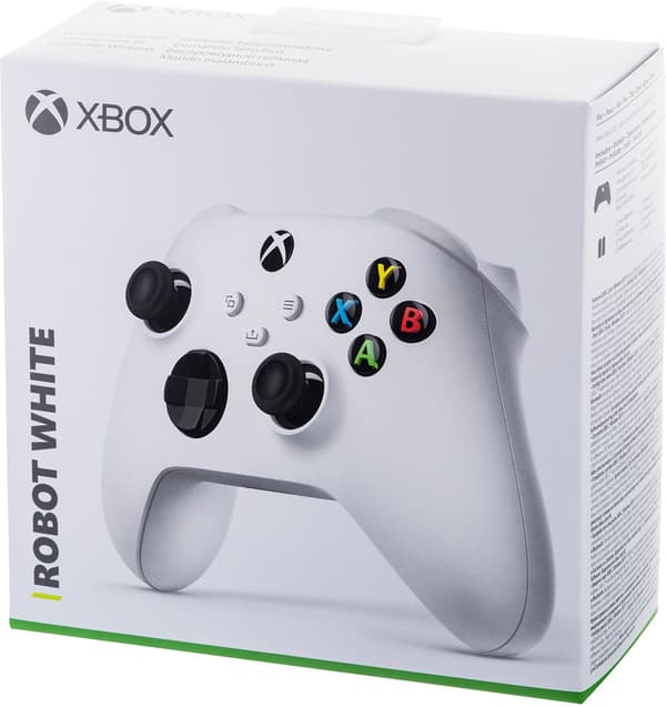 Microsoft Xbox trådlös handkontroll robot vit
