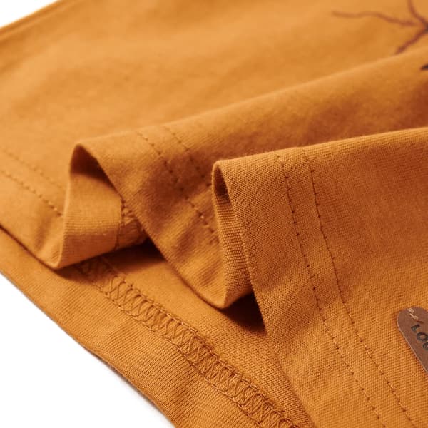 Barn långärmad T-shirt, mörk ockra, 104