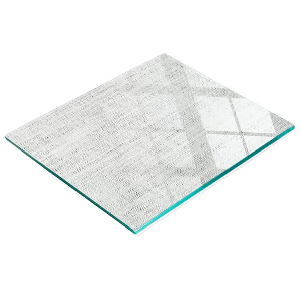 Multifunktionell köksdekorationstavla härdad vit duk 60x52 cm