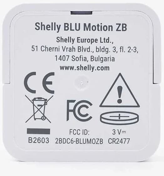 Shelly BLU Motion ZB Bevægelses- og lyssensor