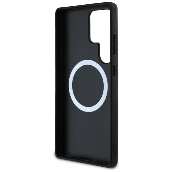 BMW Læder Carbon MagSafe Etui til Samsung Galaxy S25 Ultra Sort