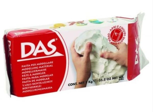 Hvid ler 1 kg DAS