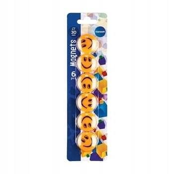 Smile whiteboardmagneter 30mm 6 st