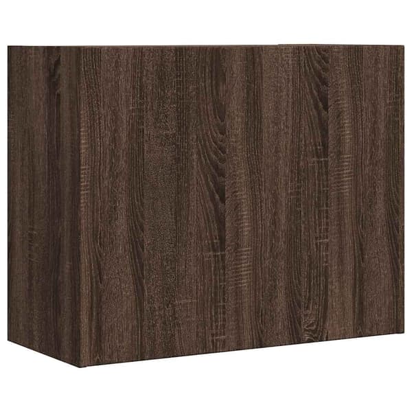 vidaXL vægskab brunt egetræ 75x35x60 cm