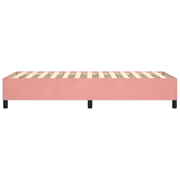 vidaXL Sängram rosa 80x200 cm klädd i sammet