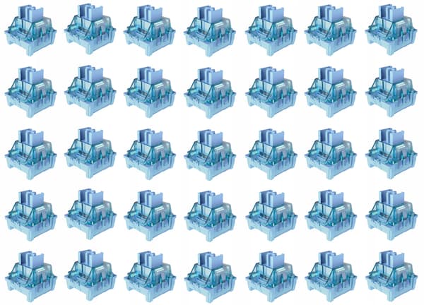 Attack Shark Jelly Blå Switch Clicky 35 stk. Mech Tastatur Switch