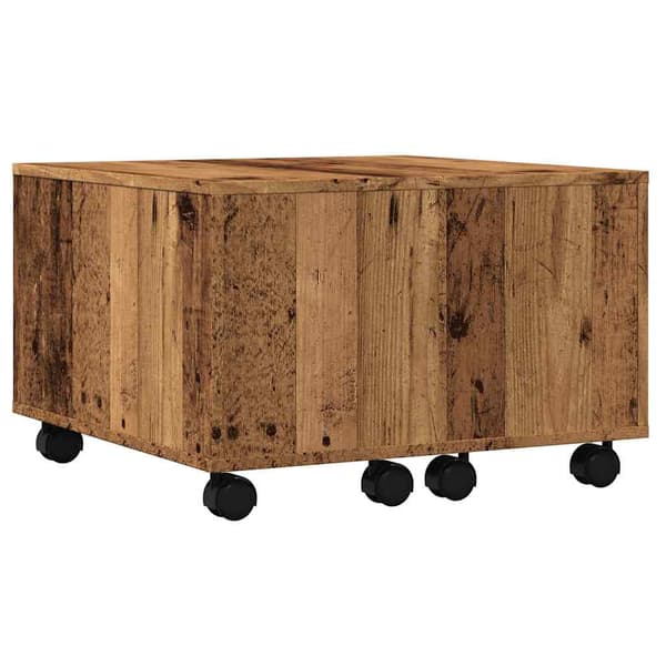 vidaXL sofabord, antik træ, 60x60x38 cm, spånplade