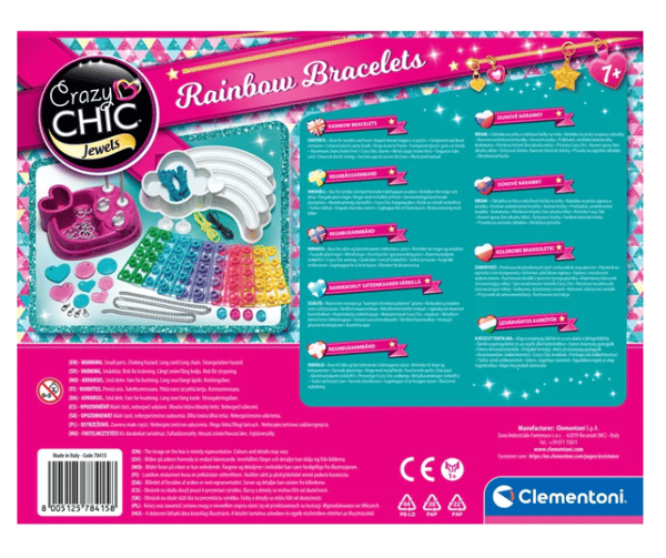 Crazy Chic Farverigt Perlearmbåndssæt Clementoni 78415