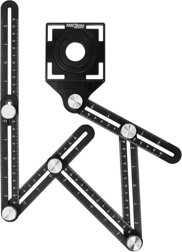 Skabelon, måler, mønster, flisehulsmarkør KD10385
