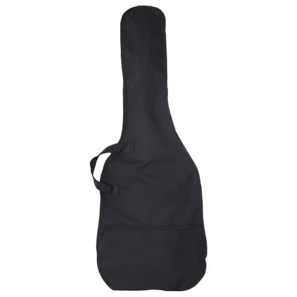 vidaXL Nybörjarbasgitarr med väska, svart, 4/4, 46"