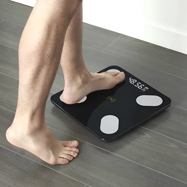 Analytisk badrumsvåg 180 kg smart + 31-i-1 android iOS precision