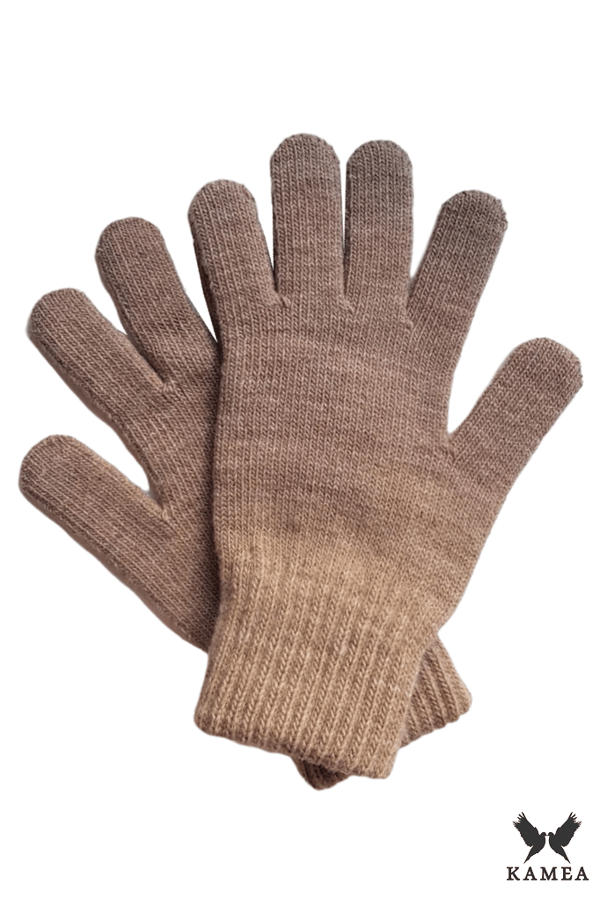 HANDSKER*04 dame vinterfarve mørk beige
