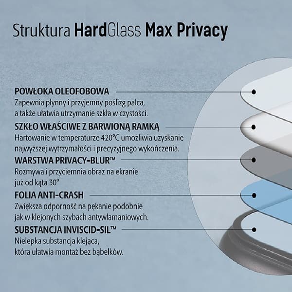 3MK HardGlass Max Privacy Hærdet Glas til iPhone 11 Pro Max, Sort