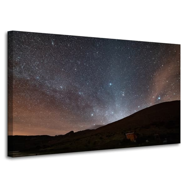 Lærredstryk Rummet Stjernehimmel 100x60