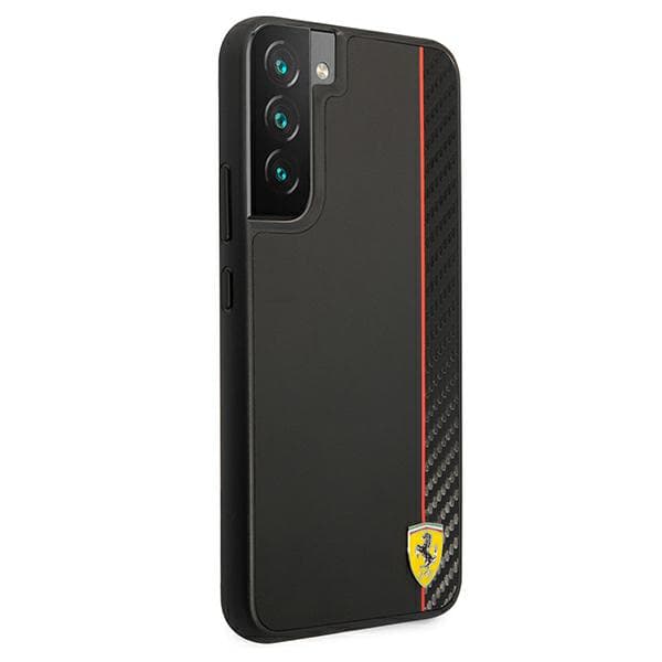 Ferrari On Track Real Carbon-cover til Galaxy S22+, sort