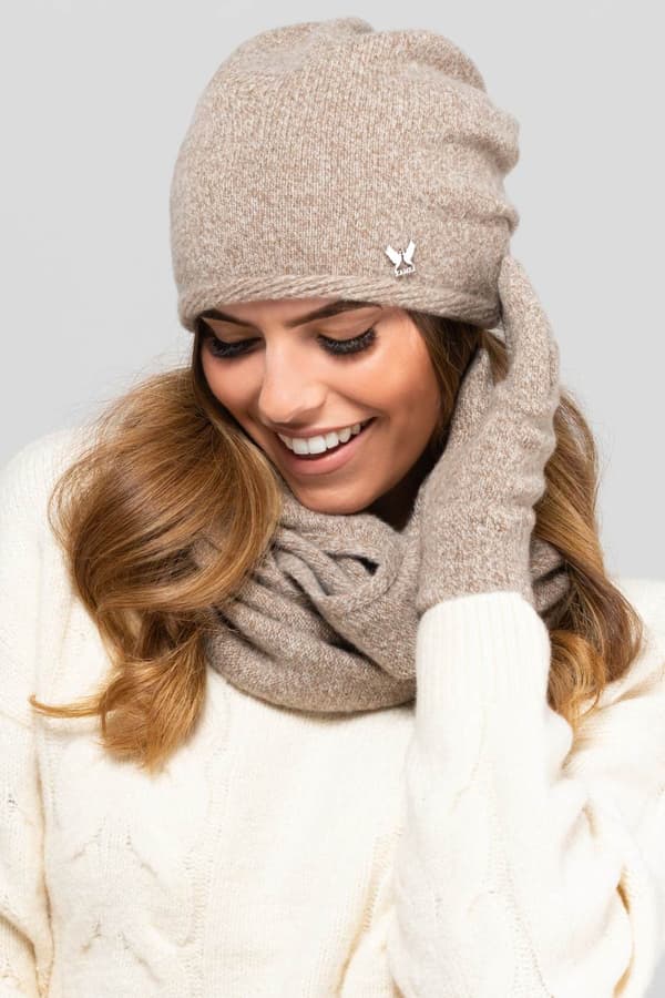 ANNA damehat, mørk beige
