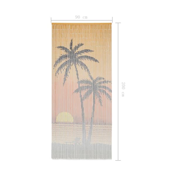 vidaXL Dörrgardin i bambu 90 x 200 cm