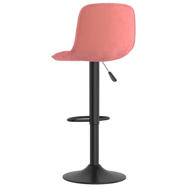 vidaXL Barstolar, set om 2, rosa, klädda i sammet