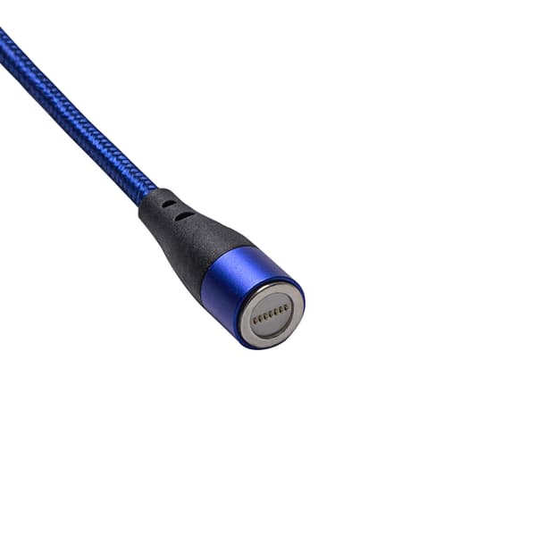 Akyga AK-USB-42 Magnetisk USB-C-kabel Flätad kabel 18W 3A PD QC 1m
