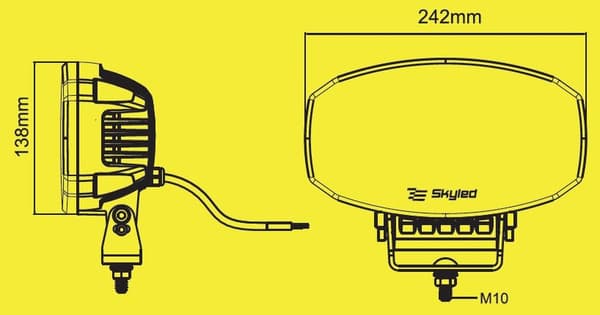 SKYLED Jumbo Draco DRL 80W FULD LED-forlygte