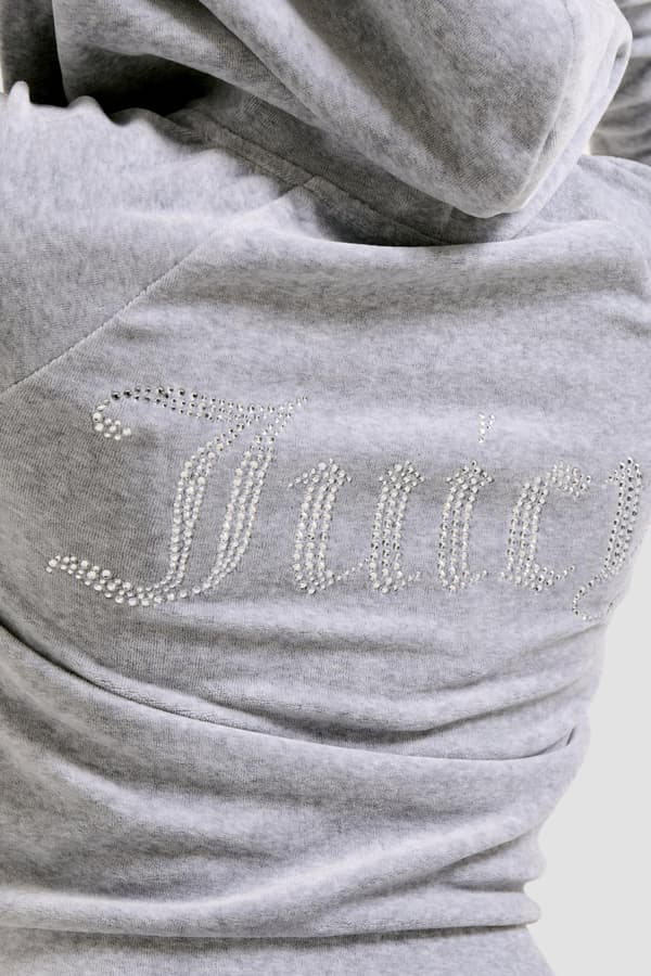 Juicy Couture Grå Dam Madison Hoodie M