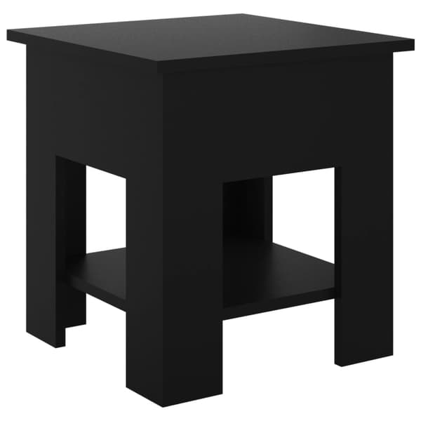 vidaXL sofabord, sort, 40x40x42 cm, træbaseret materiale