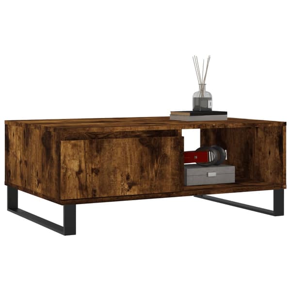 vidaXL sofabord røget eg 90x60x35 cm