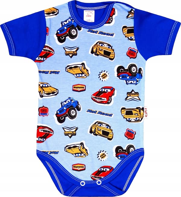 Kortärmad bodysuit 100% bomull storlek 92 klekle
