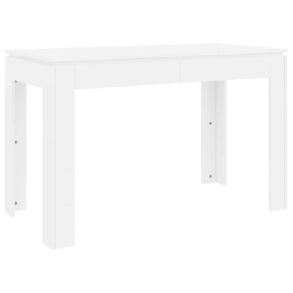 vidaXL Matbord, Vitt, 120x60x76 cm, Träbaserat Material
