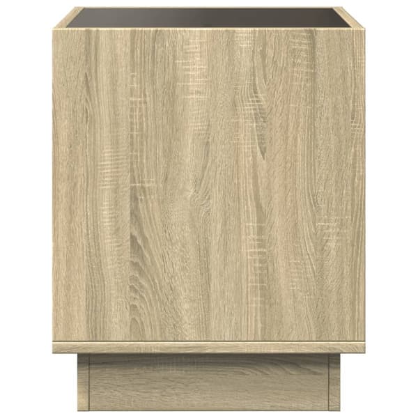 vidaXL Infinity soffbord med LED, Sonoma ek, 50x50x50 cm