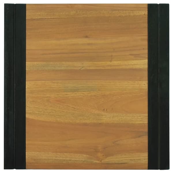 vidaXL badeværelseshylde 45x45x35 cm massivt teaktræ