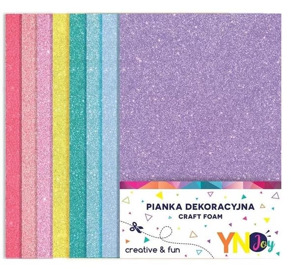 Dekorativa skumglitterpastell 5 st
