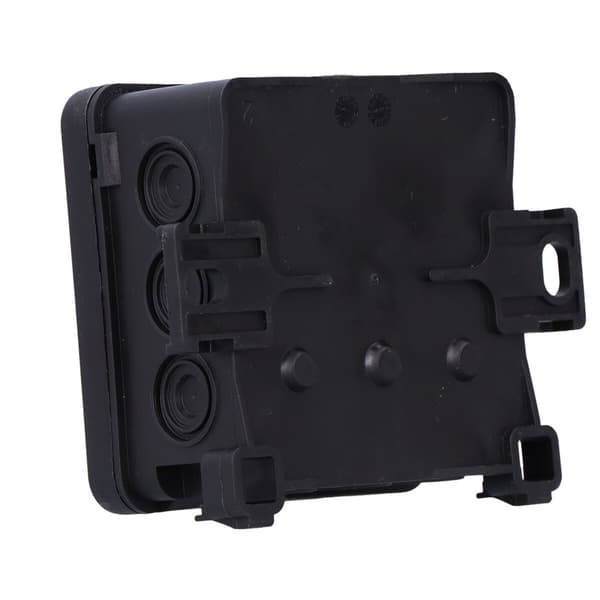 NS5 FASTBOxHOOK väggmonterad installationsdosa, 75x75x40mm, svart