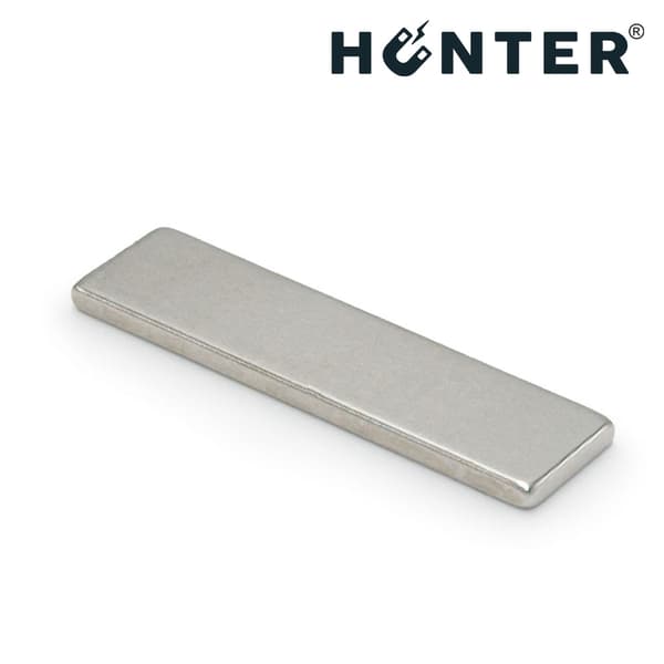 NEODYMIUM PLADE MAGNET 40x10x2mm, stærk, stang, rektangulær, HUNTER