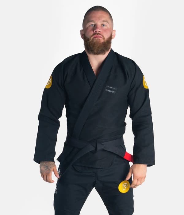 Progress Kimono/Gi BJJ Herre Fjerlet Letvægts Konkurrence Sort A3