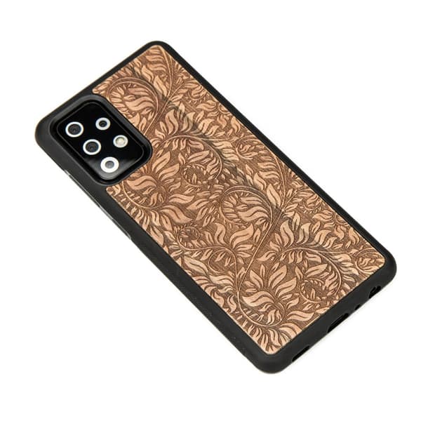 Træcover med æbletræsblade til Samsung Galaxy A52/A52s 5G