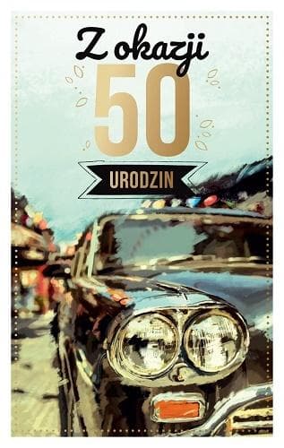 Födelsedagshälsningskort 50 P06