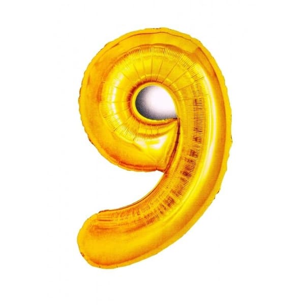 Guldfolieballon 9