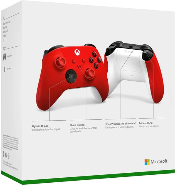 Microsoft Xbox Pulse Röd Trådlös Handkontroll