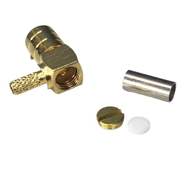 SMB-fatningskablet til RG174-kabel, vinklet ---2 stk.
