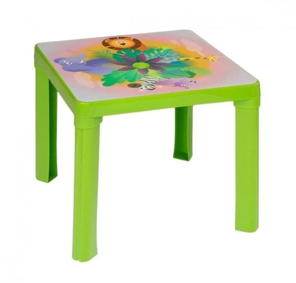 Grønt plastikbord
