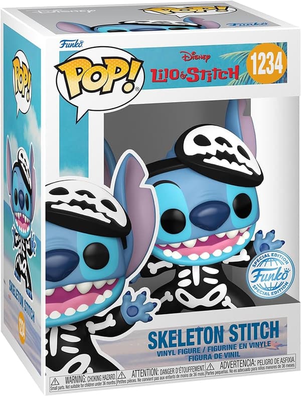 Funko POP Lilo & Stitch 1234 Skeleton Stitch Special Edition Limited Samlarfigur