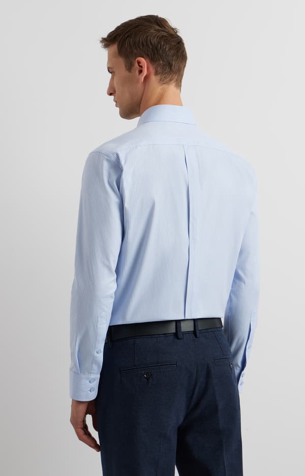 Slim stribet skjorte 176-182/43